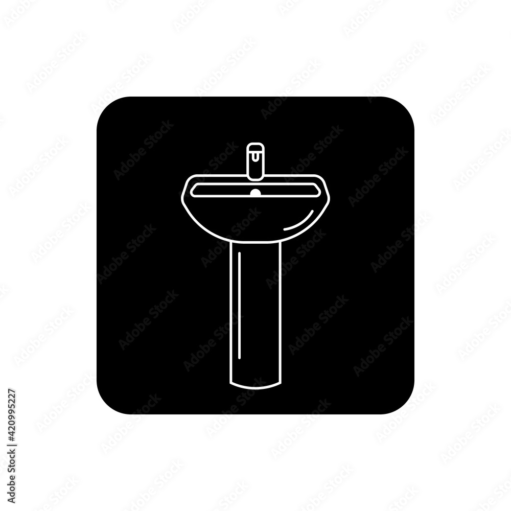 Bathroom sink floor standing pedestal basin. Bathroom sink floor standing pedestal basin.