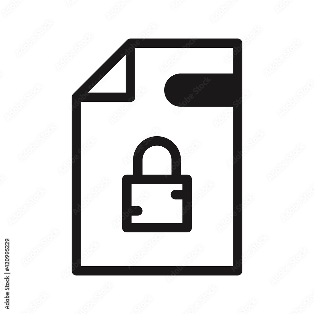 File icon on white background. Vector File icon on white background. Vector