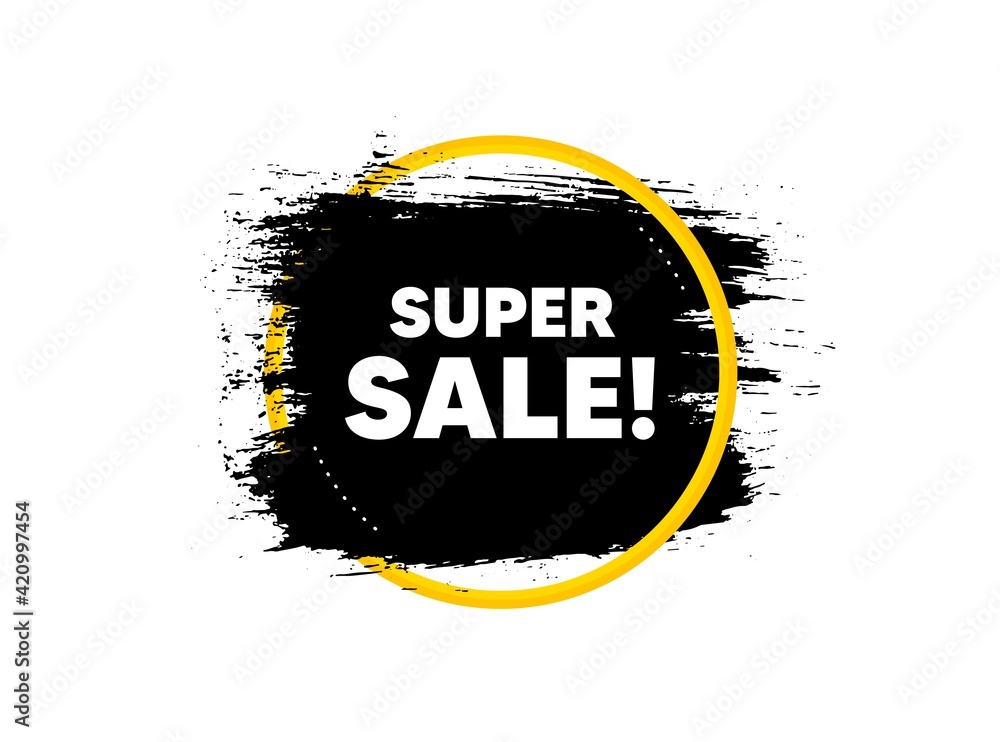 Super Sale. Special offer price sign. Vector - obrazy, fototapety, plakaty 