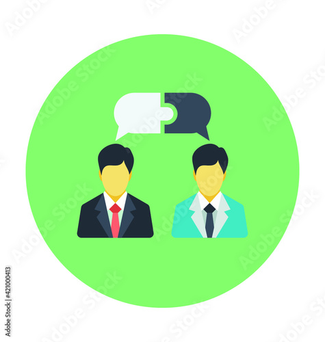 Communication Colored Vector Icon