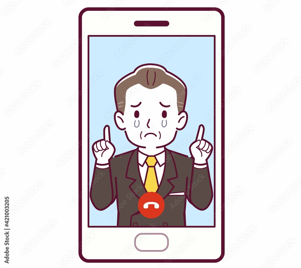 リモートで話す人 リモートで話す人