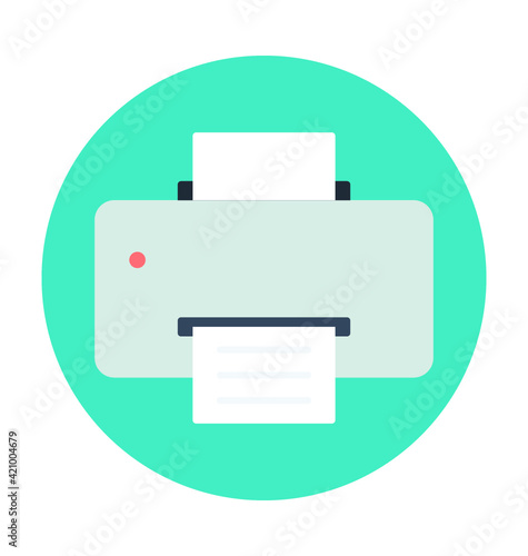 Printer Colored Vector Icon