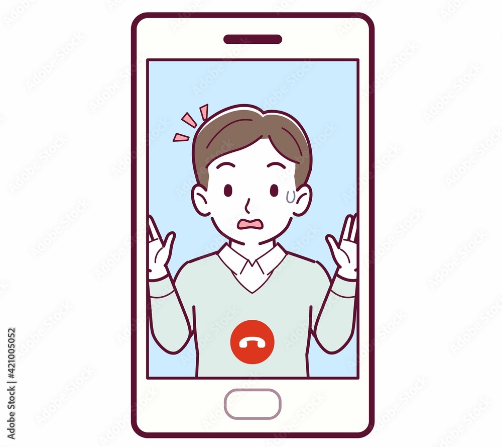 リモートで話す人 リモートで話す人