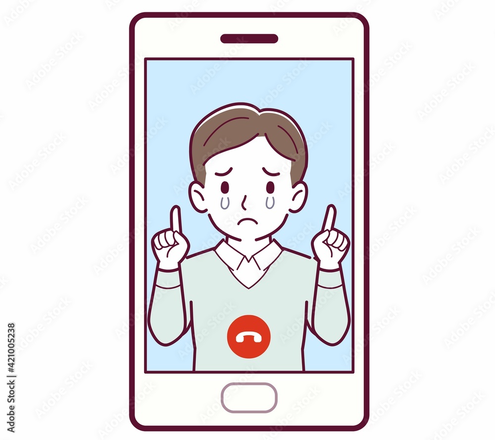 リモートで話す人 リモートで話す人