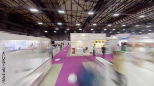 A walk through the newly opened exhibition, the quarantine ended,  time lapse