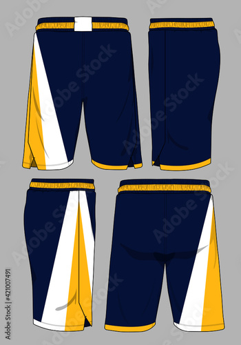 Basketball sports short template apparel