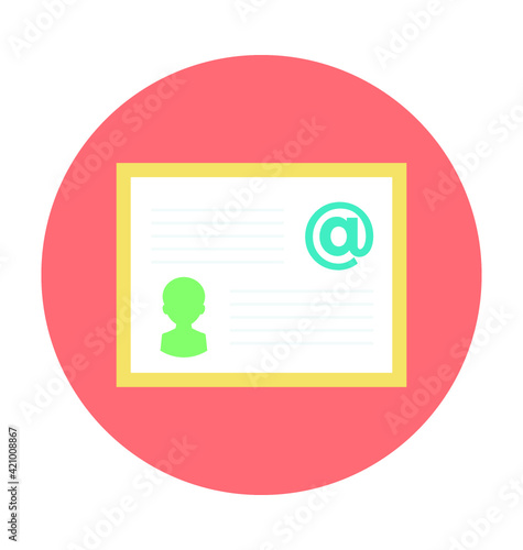 Email Colored Vector Icon 
