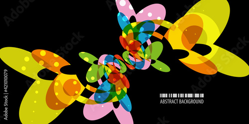 Geometric colorful abstract background vector template