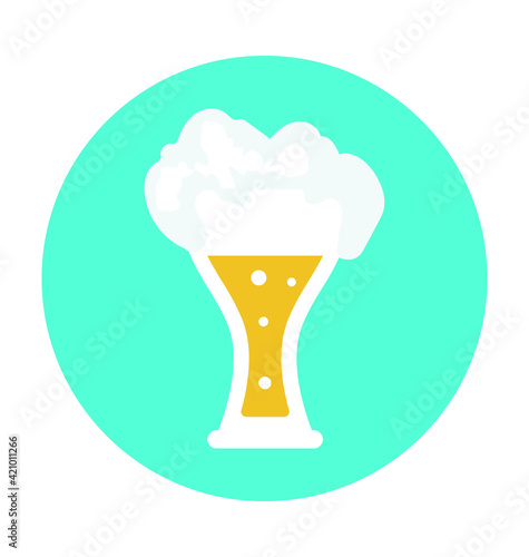 Beer Mug Colored Vector Icon