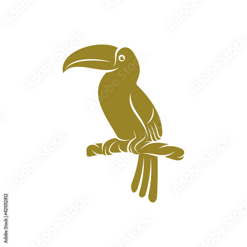 Toucan bird design vector illustration, Creative Toucan bird logo design concept template, symbols icons