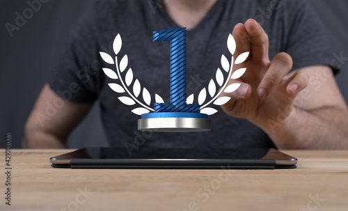 award gold winner first pla...