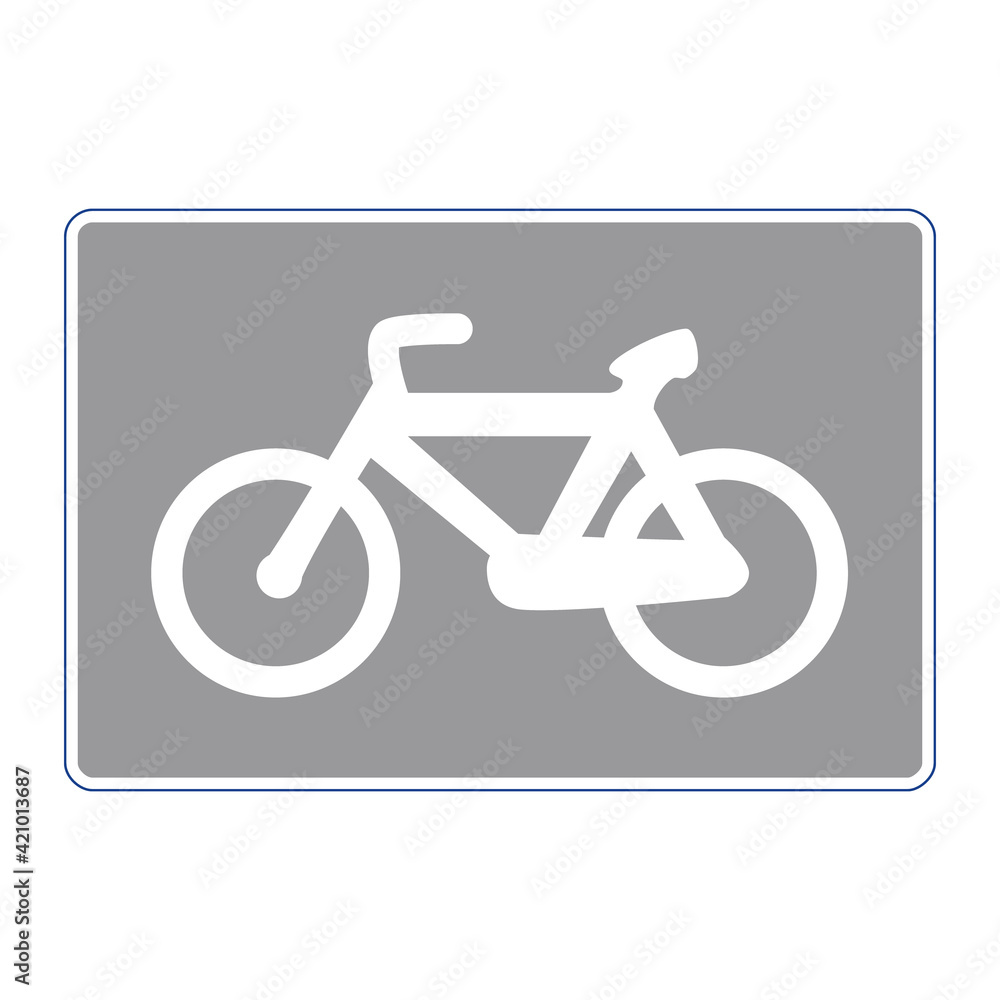 Rectangular traffic signal in white and gray, isolated on white background. Cycle path Rectangular traffic signal in white and gray, isolated on white background. Cycle path