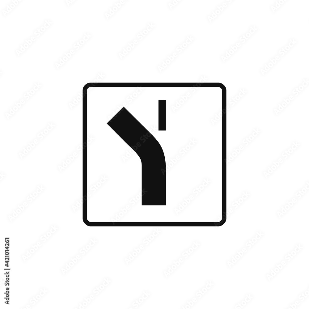 Square complementary panel in black and white, isolated on white background. Itinerary with priority Square complementary panel in black and white, isolated on white background. Itinerary with priority