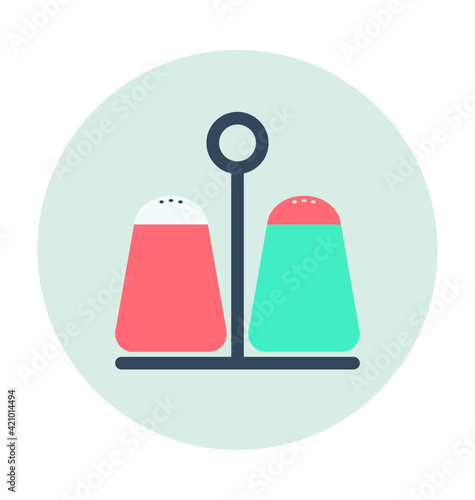 Saltshaker Colored Vector Icon