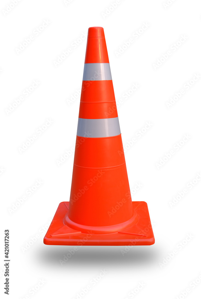 Traffic cone isolated on white background. Traffic cone isolated on white background.