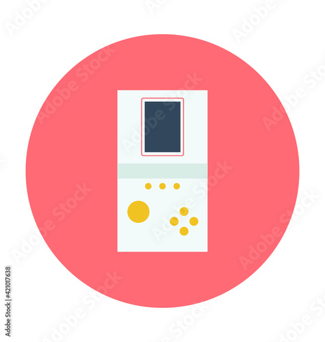 Gameboy Colored Vector Icon