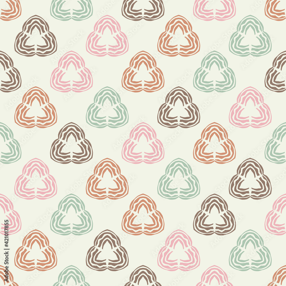 Mosaic with geometric shapes. Seamless pattern. Design with manual hatching. Textile. Ethnic boho ornament. Vector illustration for web design or print. Mosaic with geometric shapes. Seamless pattern. Design with manual hatching. Textile. Ethnic boho ornament. Vector illustration for web design or print.