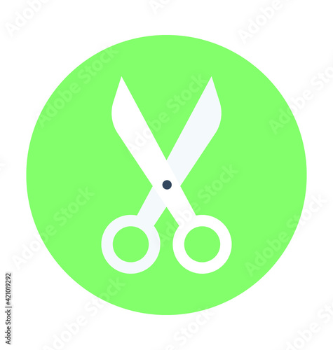 Scissor Colored Vector Icon