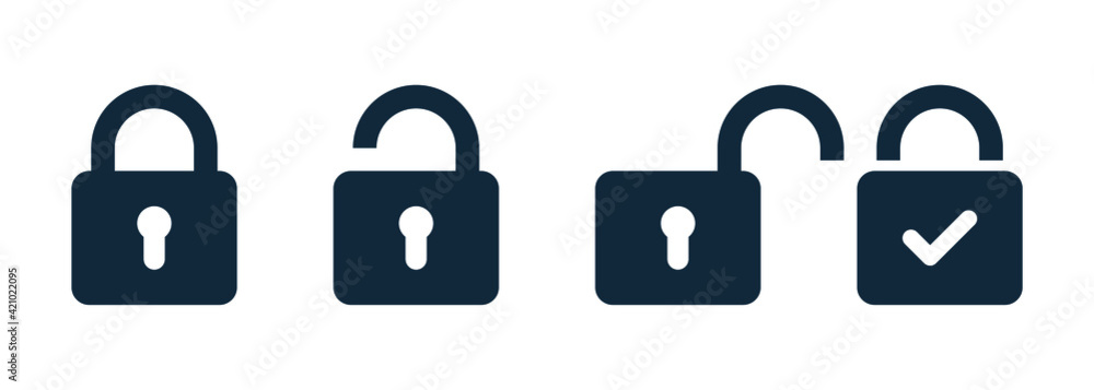 lock and padlock icon for security lock and padlock icon for security