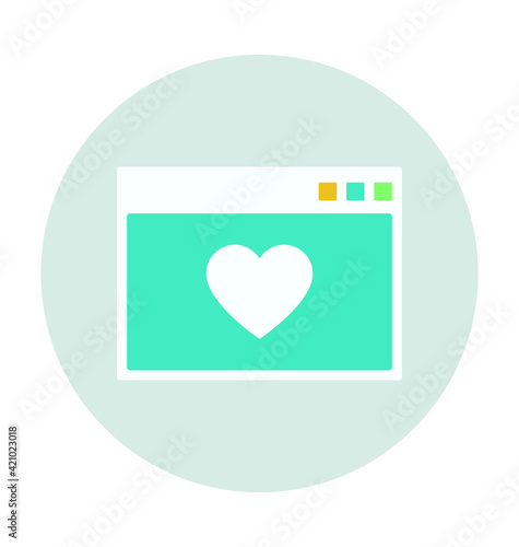 Love Chatting Colored Vector Icon