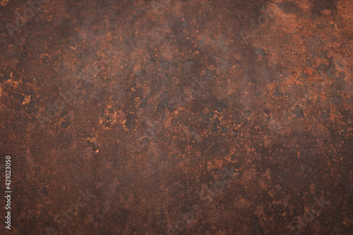 Grunge rusted metal texture, rust, and oxidized metal background. Old metal iron panel