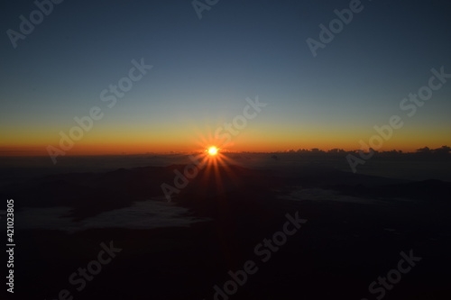 Sunset on japan mountain © Pat