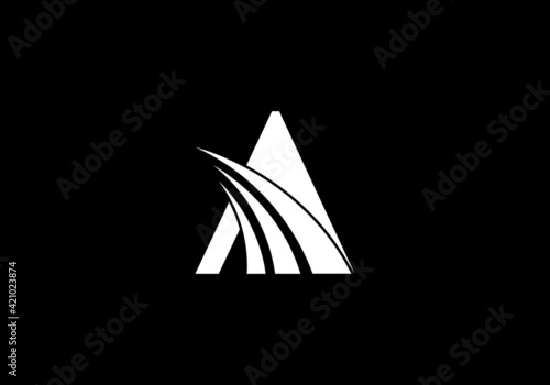 this is a creative and unique accounting and financial text A logo design