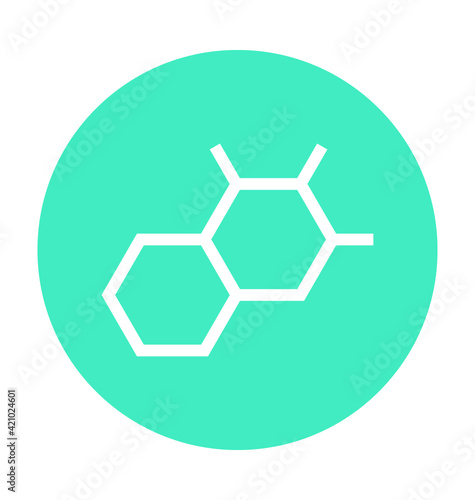Molecule Colored Vector Icon