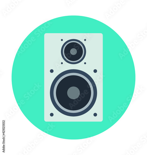 Speaker Colored Vector Icon