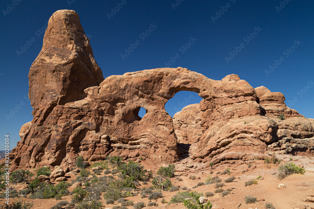 Turret Arch in Arches National Park