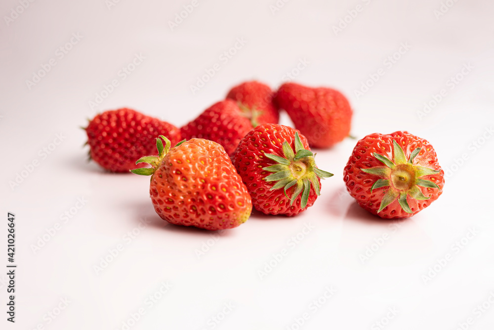 Ripe strawberry isolated on white background Ripe strawberry isolated on white background