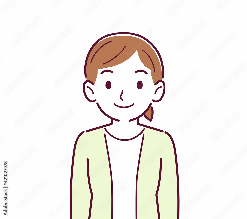 人物の正面 人物の正面