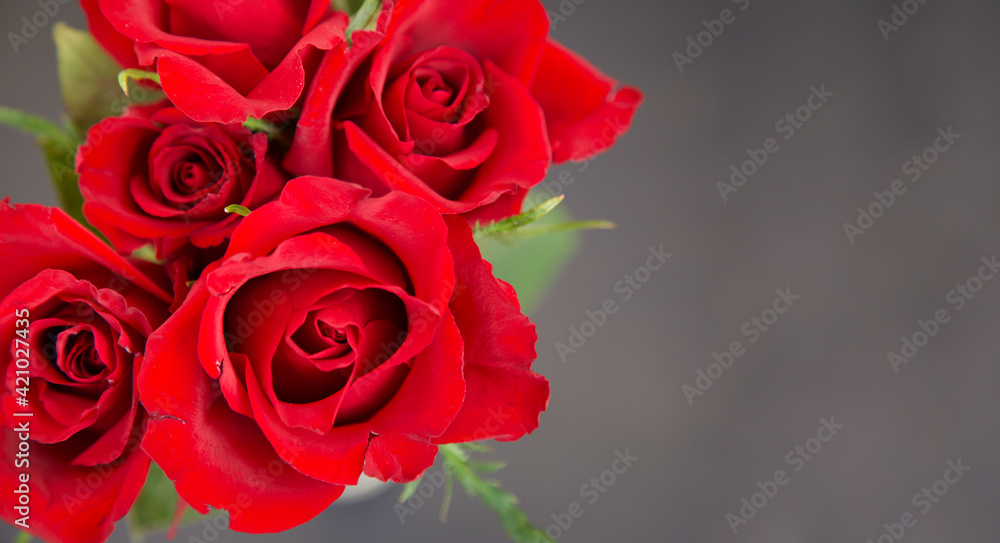 Bouquet of red roses. Wedding day. Valentine's Day Bouquet of red roses. Wedding day. Valentine's Day