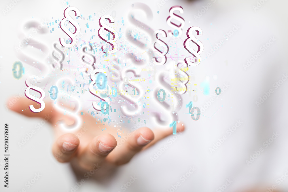 Fototapeta premium Lawyer and advocate on-line law services concept.