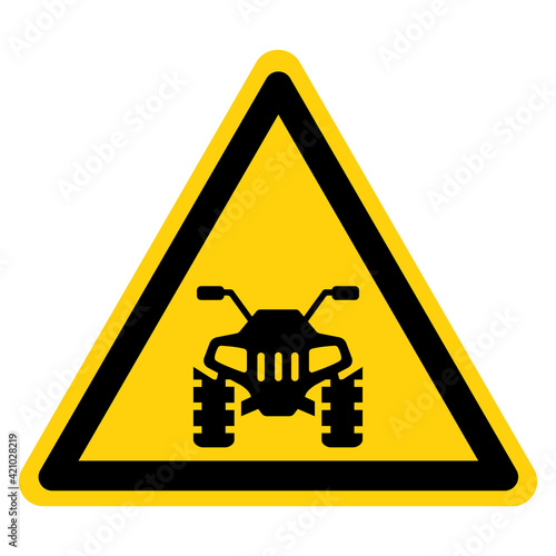 Atv Symbol Sign,Vector Illustration, Isolate On White Background Label. EPS10