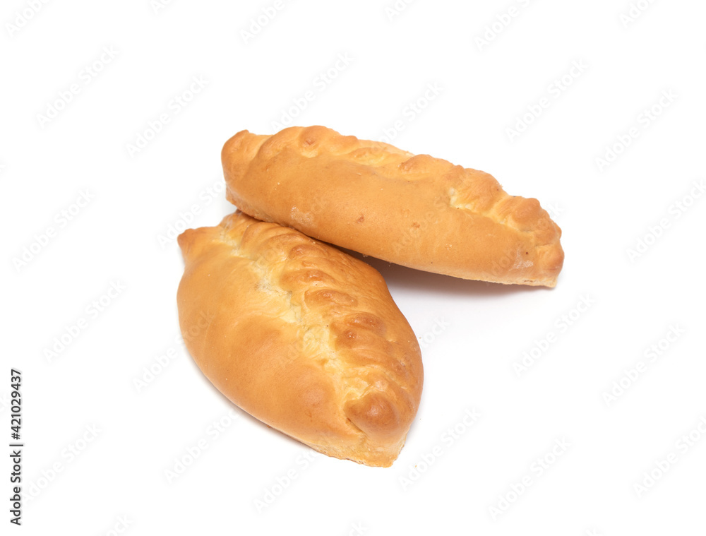Baking pies, puffs isolated on white background. Baking pies, puffs isolated on white background.