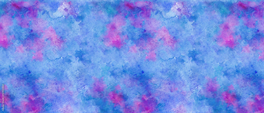 Abstract and colorful with bright wet watercolor splash paint grunge texture background