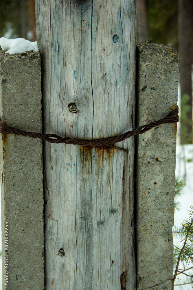 old wooden post old wooden post
