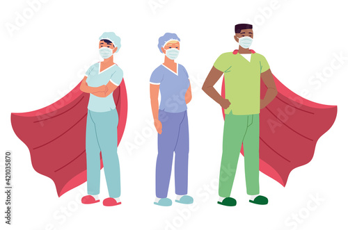 nurses wearing capes