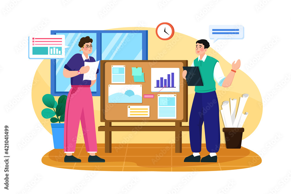 Businessman working on startup plan Businessman working on startup plan