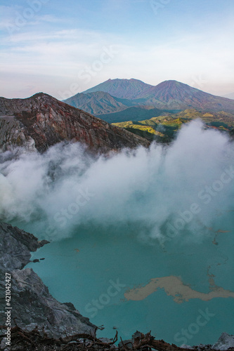 Ijen volcano, Java island, Indonesia