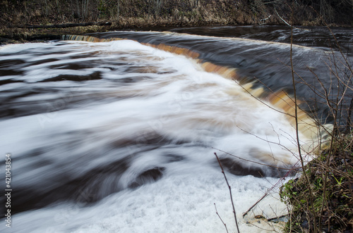 Riezupe waterfall, near Kuldiga, Latvia photo