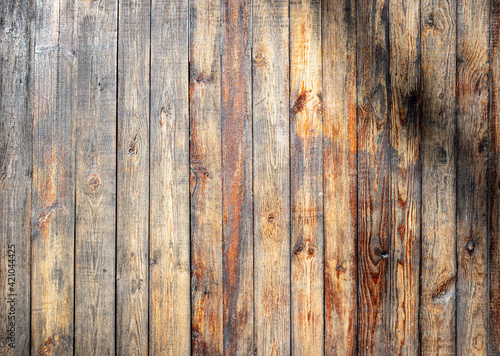 Background of an old wooden fence. © Prikhodko