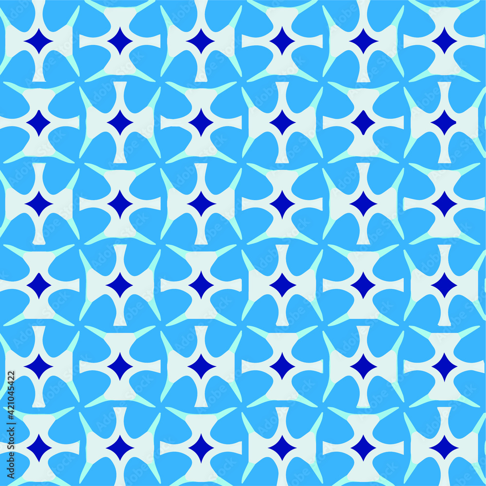 Fototapeta premium Geometric vector pattern with triangular elements. Seamless abstract ornament for wallpapers and backgrounds. 