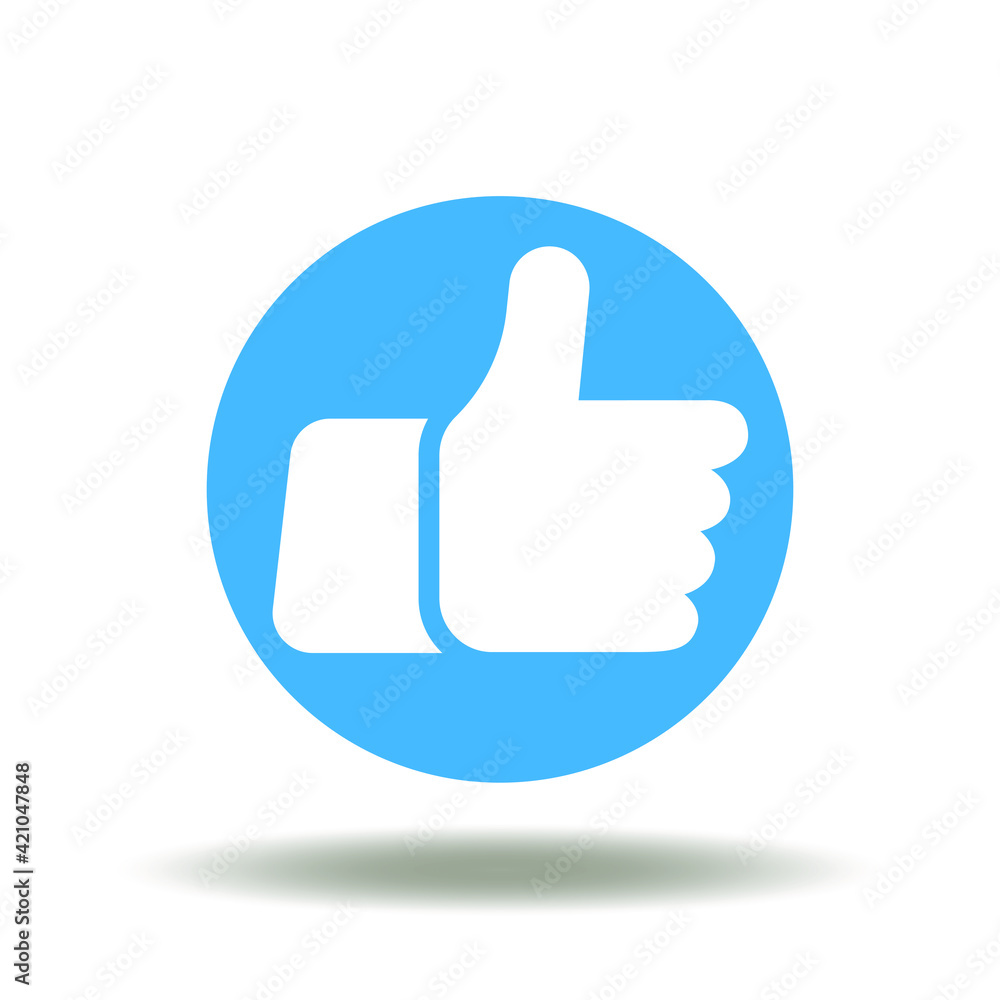 Thumb up vector icon. Like hand gesture sign. Social media evaluation symbol. Feedback button. Thumb up vector icon. Like hand gesture sign. Social media evaluation symbol. Feedback button.