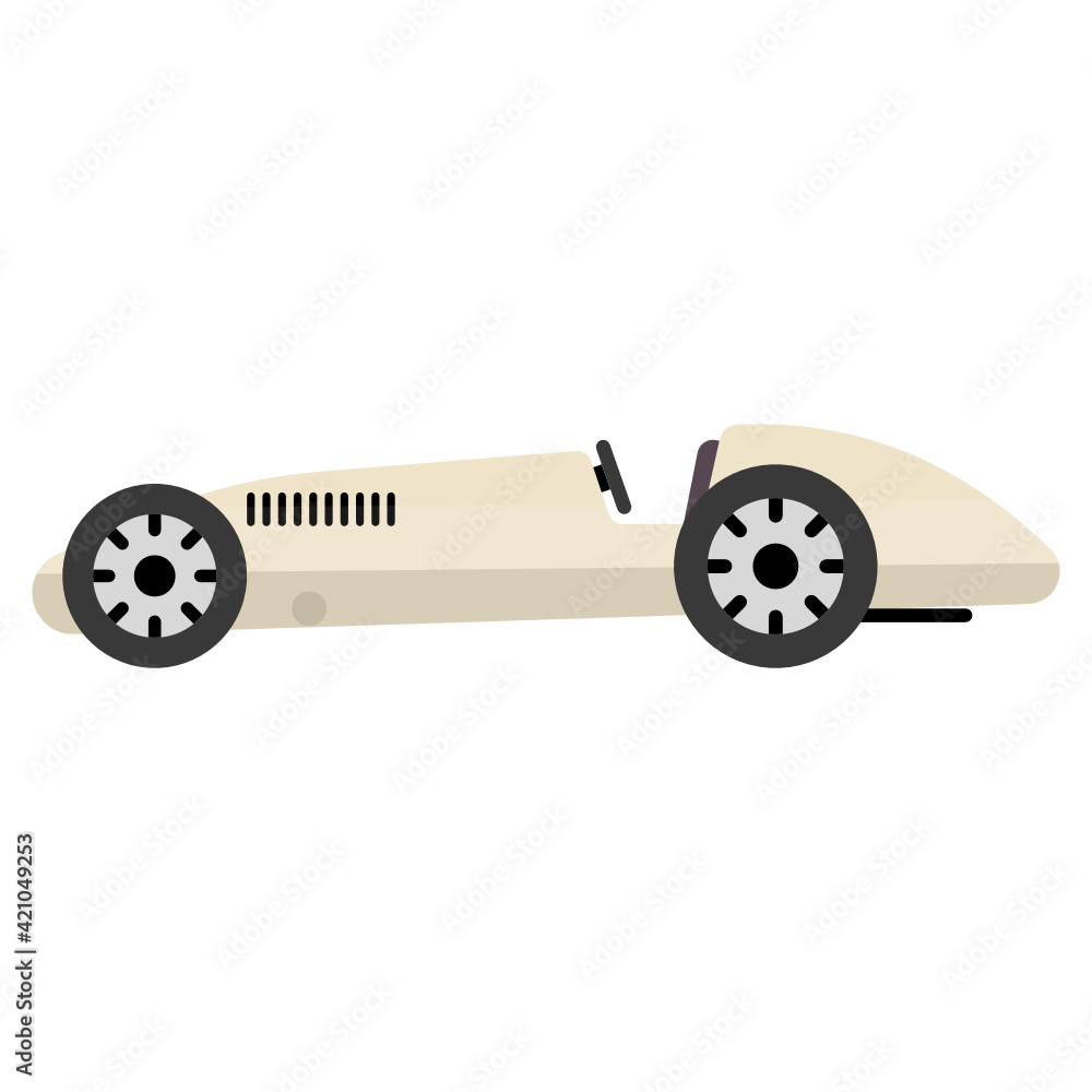 
Flat icon of coupe car, classic vehicle 

