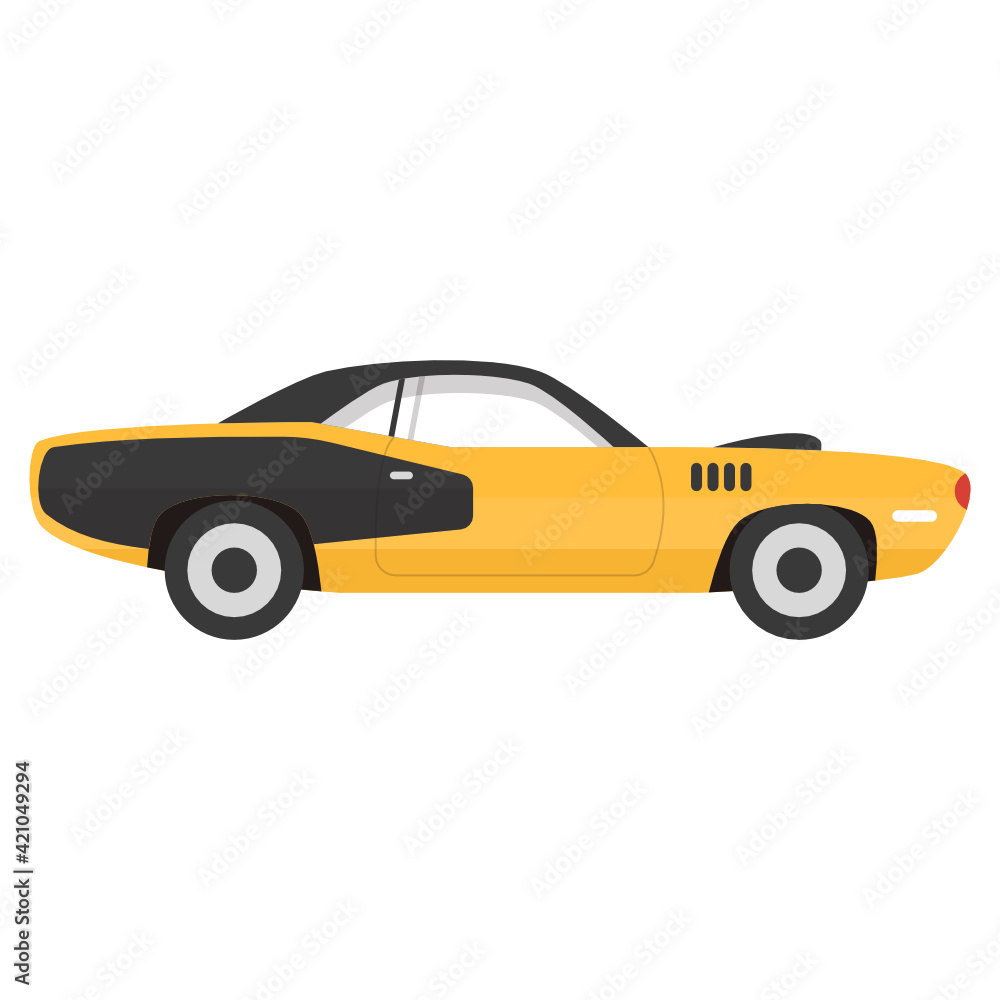 Flat icon of coupe car, classic vehicle
Flat icon of coupe car, classic vehicle