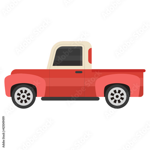  Flat icon of coupe car  classic vehicle   