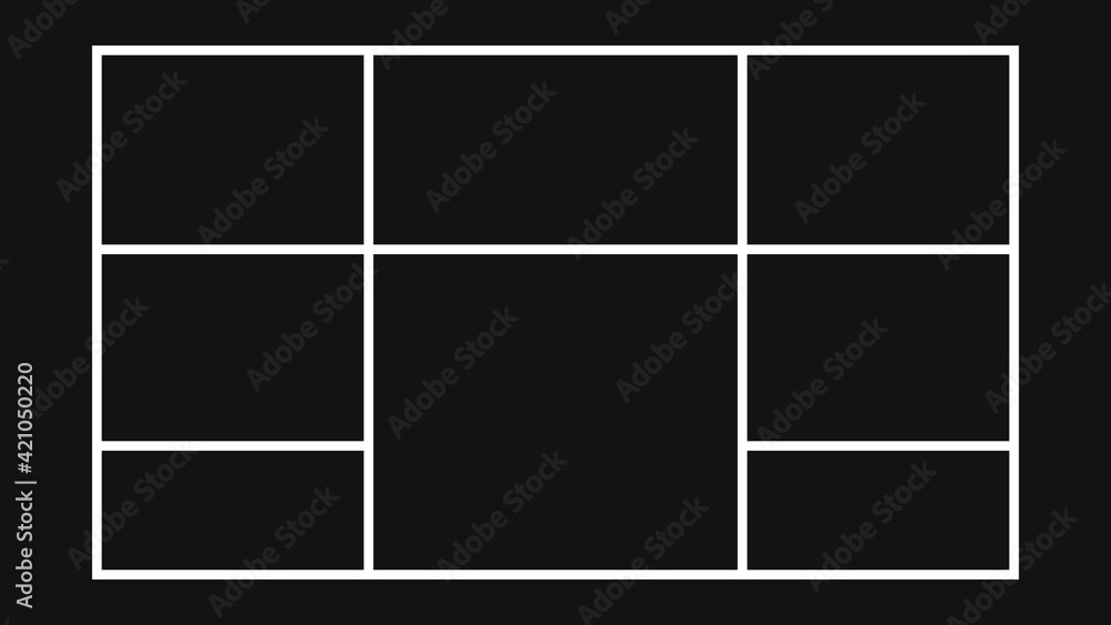 Photo collage Template for wall gallery. Photo frames. Vector illustration EPS10. Photo collage Template for wall gallery. Photo frames. Vector illustration EPS10.
