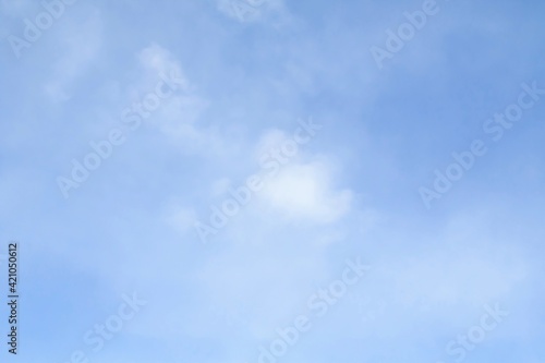 White haze on gorgeous blue sky background